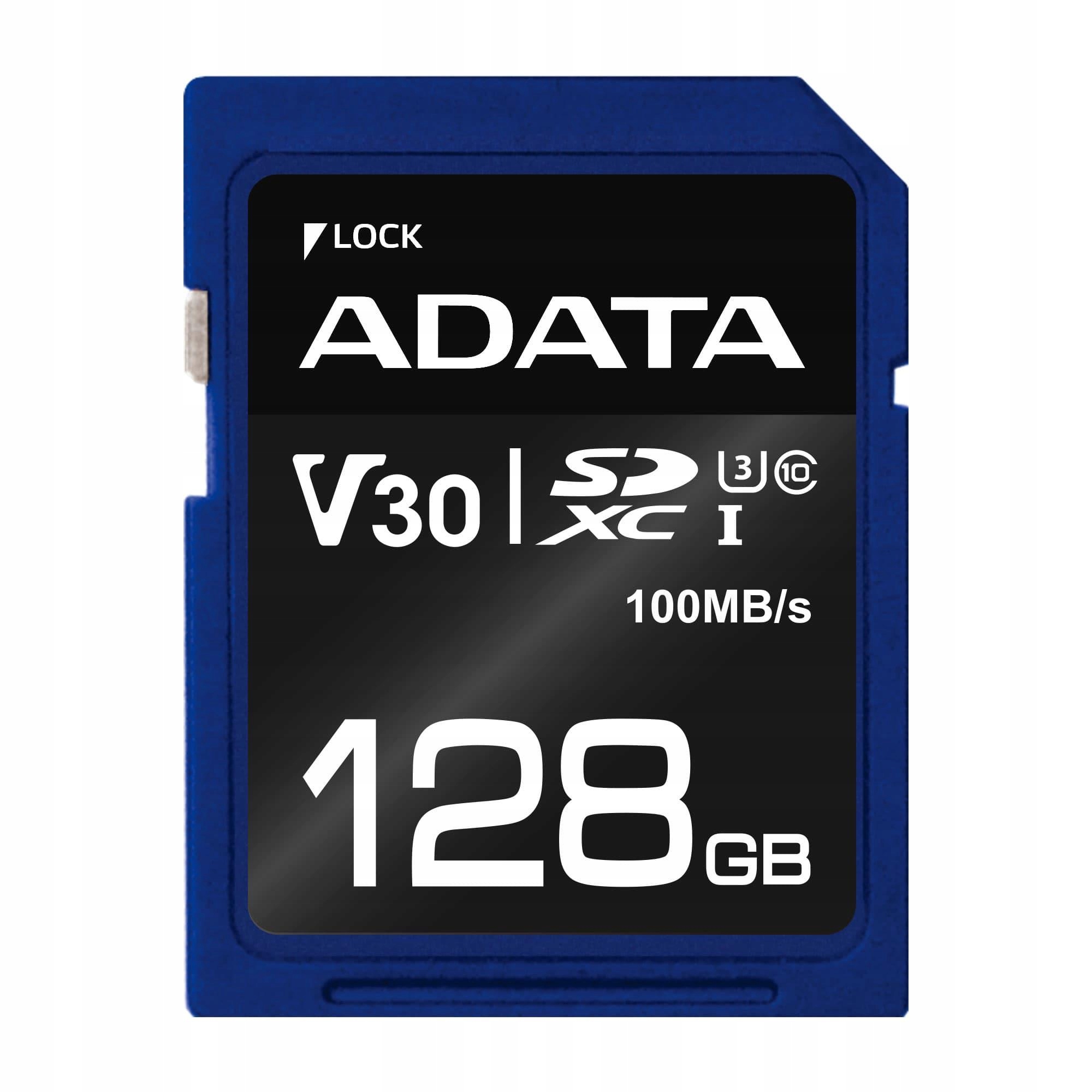 Paměťová Jednotka Sdxc 128GB V30/ASDX128GUI3V30S-R Adata