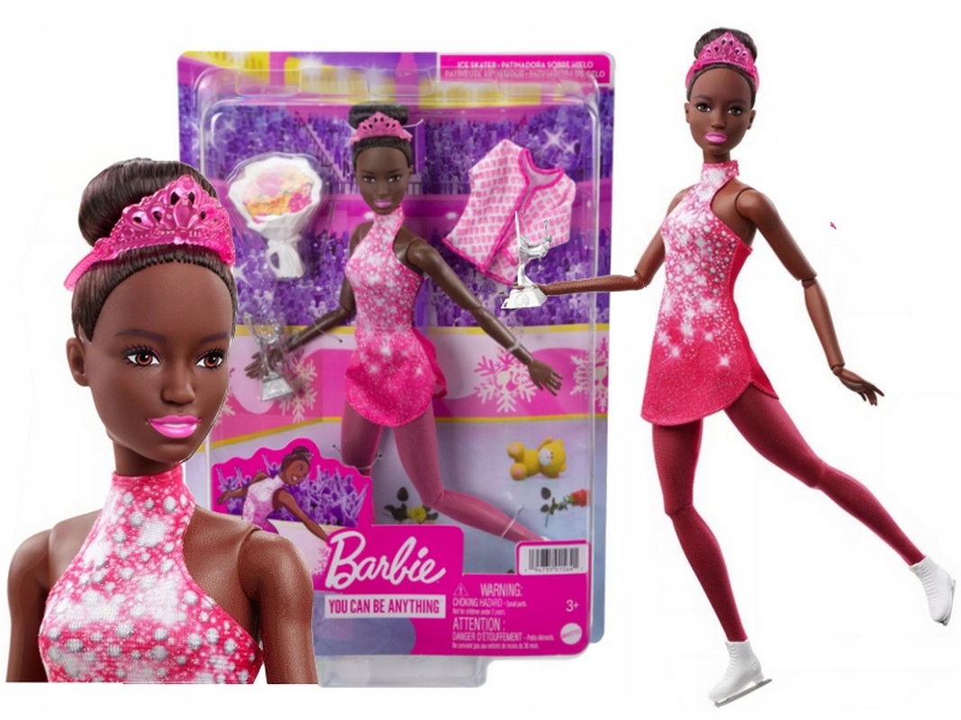 

Lalka Barbie Sporty Zimowe Łyżwiarka HCN31