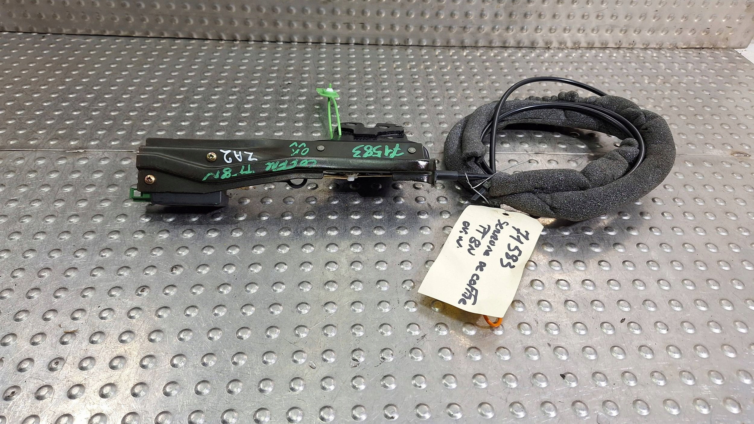 lock bonnet boot rope SENSOR KPL 8N0827505B AUDI TT 8N
