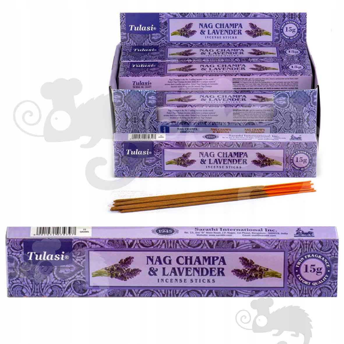 

Kadzidełka Tulasi Nag Champa &Lavender Lawenda