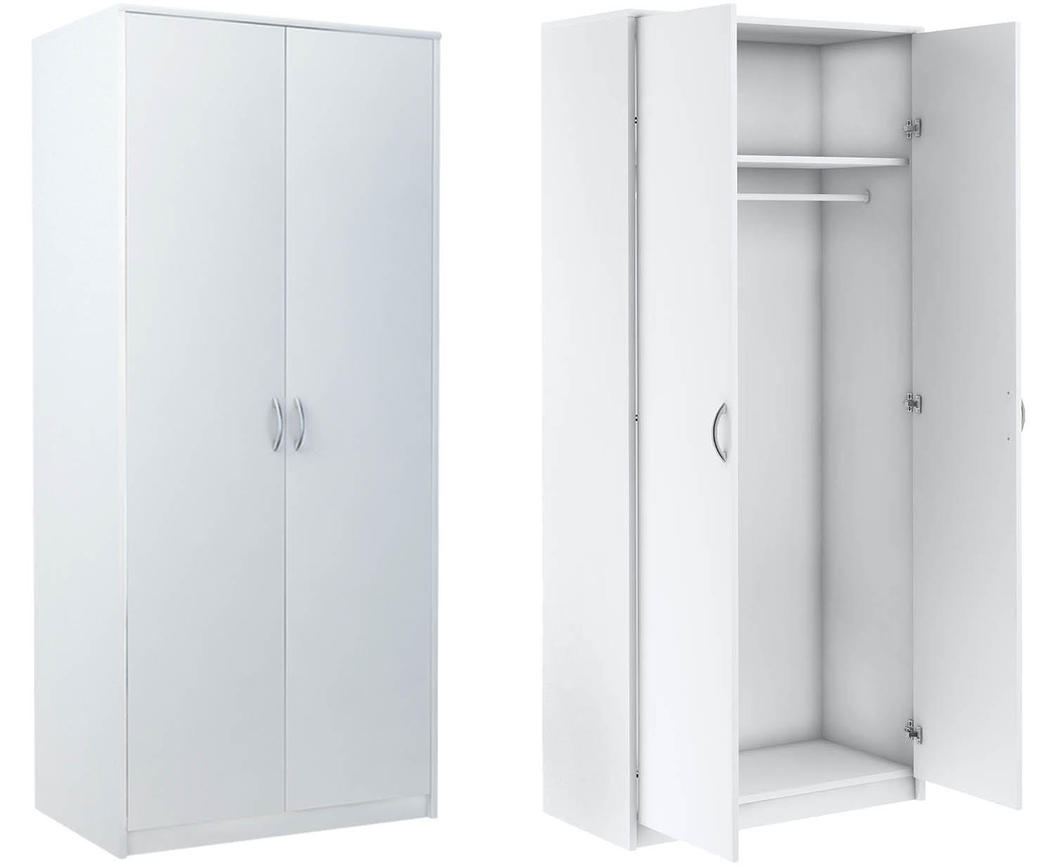 

Szafa, drążek, półka, Ubraniowa SZ04 Biały