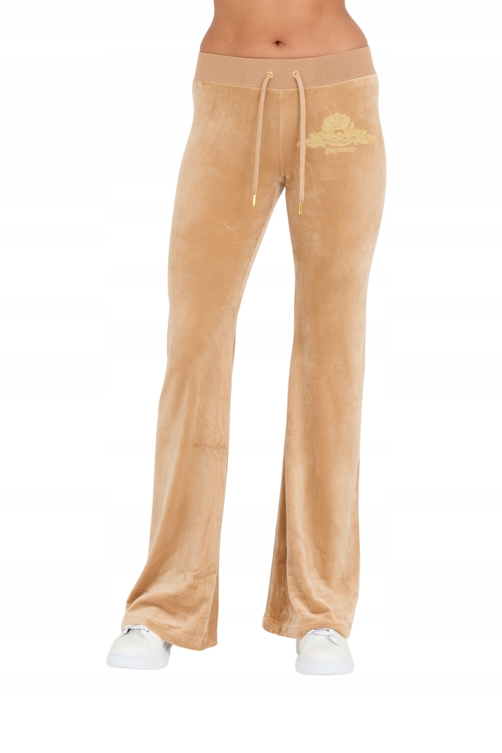 Juicy Couture Béžové kalhoty Arched Metallic Layla L