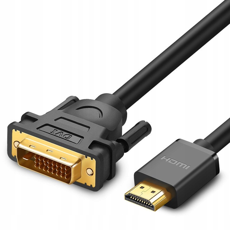 UGREEN DWUKIERUNKOWY KABEL WIDEO HDMI DO DVI FULL HD 2K 4K 60HZ MOCNY 1,5M Marka Ugreen