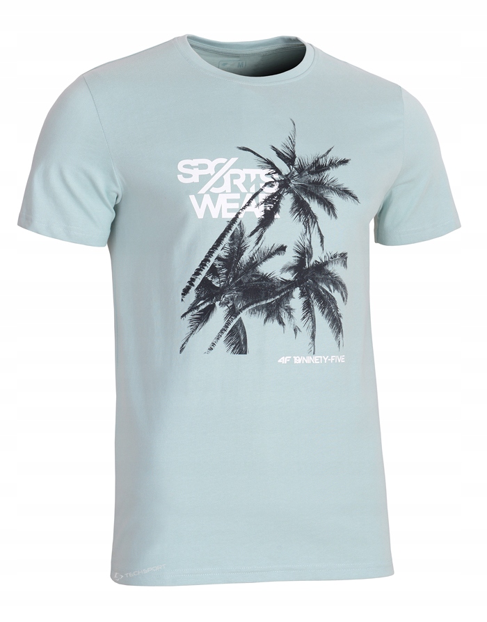 

4F Męska Koszulka T-shirt Bawełna / rozm L