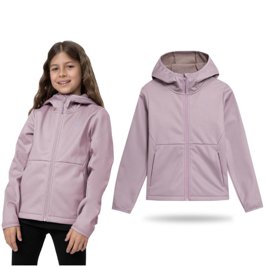 

Kurtka Dziewczęca 4F Softshell Wiosenna Sportowa