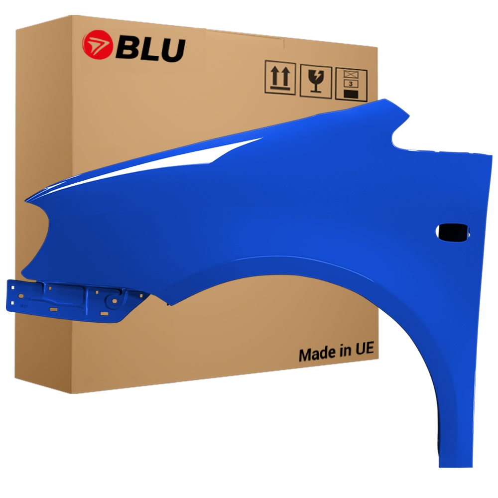 Blu Blatník Vw Caddy III 3 2K LA5W levý modrý 04-10 přední pozink