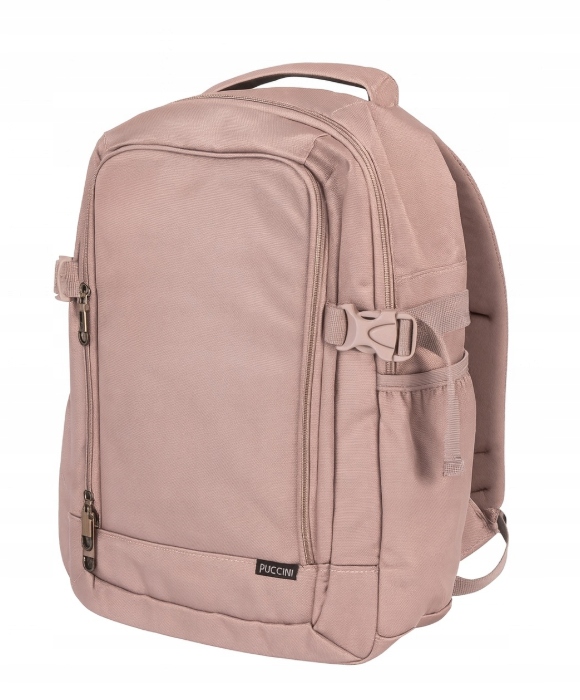 Puccini plecak miejski BDPM9012-3C Różowy Brudny Róż 23 L