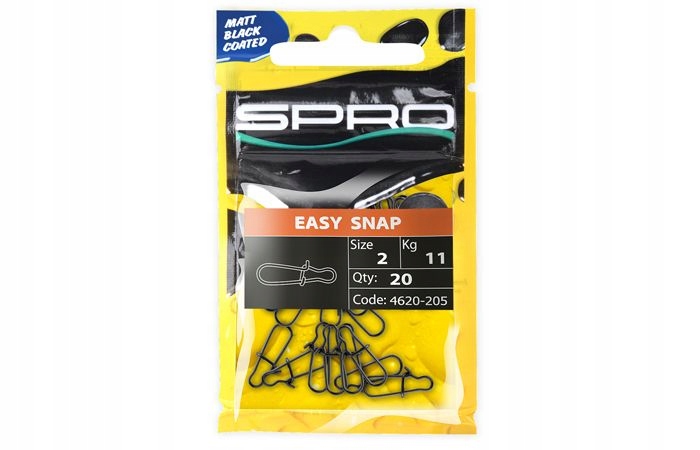 Agrafka Spro Matte Black Easy Snap #000 4kg