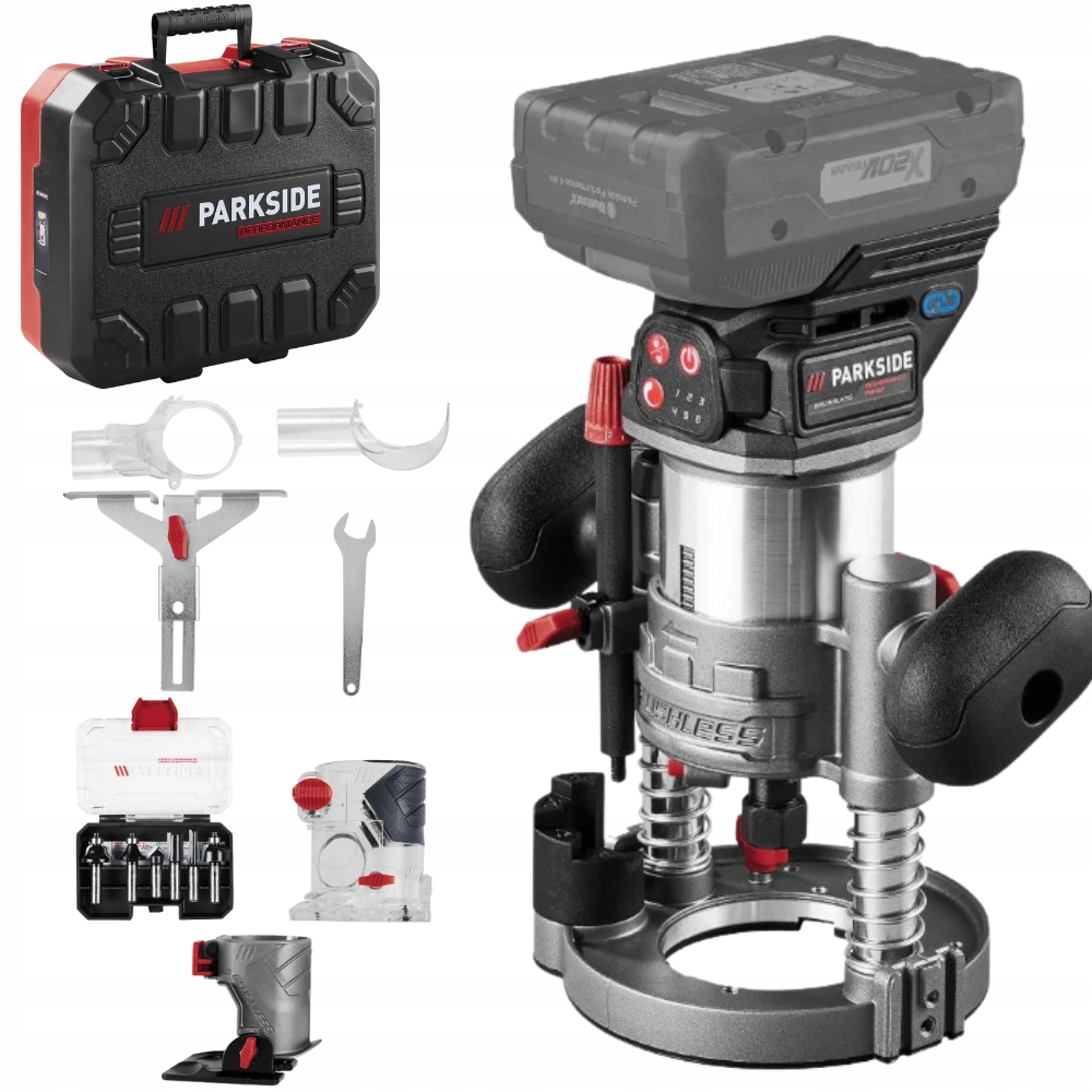 АКУМУЛЯТОРНИЙ БАГАТОФУНКЦІОНАЛЬНИЙ ФРЕЗЕРНИЙ ВЕРСТАТ PARKSIDE PERFORMANCE PMFAP 20-Li A1