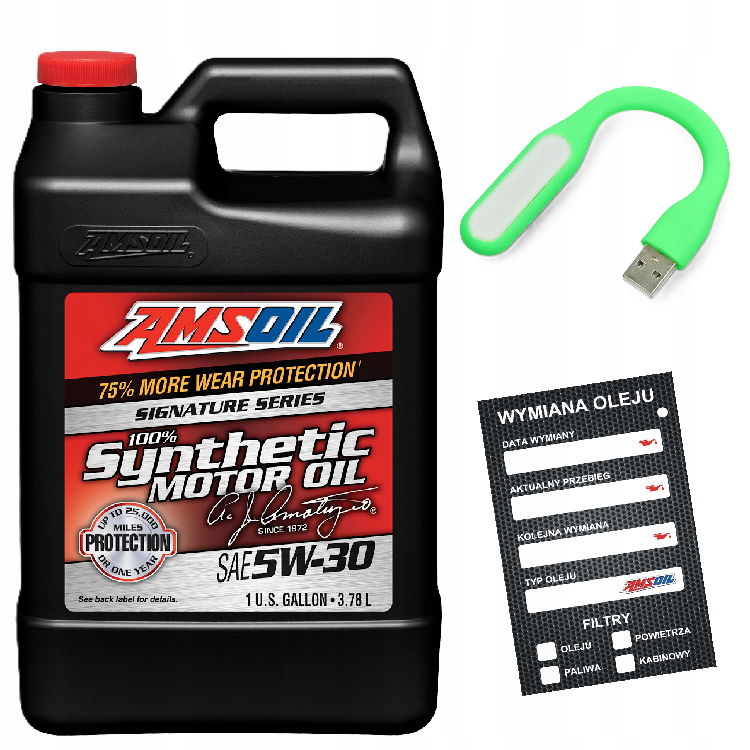 Amsoil 5W30 Signature Syntetyczny Olej Silnikowy Asl 100% Oryginal