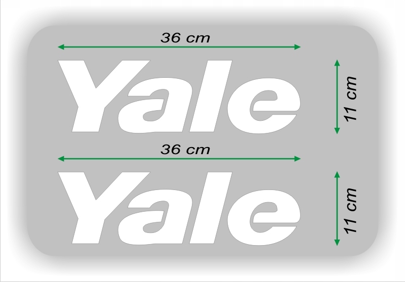 НАКЛЕЙКА НАКЛЕЙКИ - YALE - 2 шт. - БЕЛЫЙ