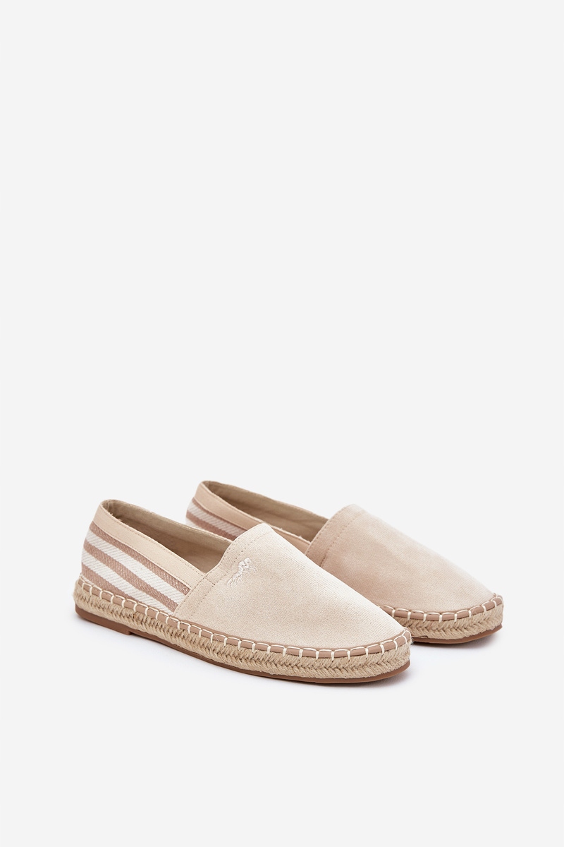 ESPADRYLE TENISÓWKI MĘSKIE EKO ZAMSZOWE Z PLECIONKĄ WSUWANE BEŻOWE 42 Płeć mężczyzna
