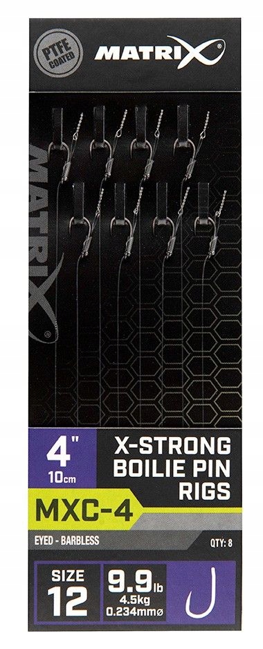 Przypon Matrix MXC-4 X-Strong Boilie Pin Rigs 16 Rozmiar: 16