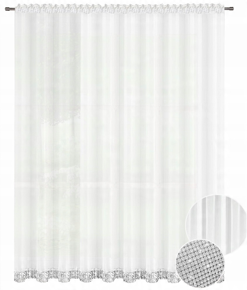 

Firana gotowa Firany 240x400 cm Firanki Cyrkonia
