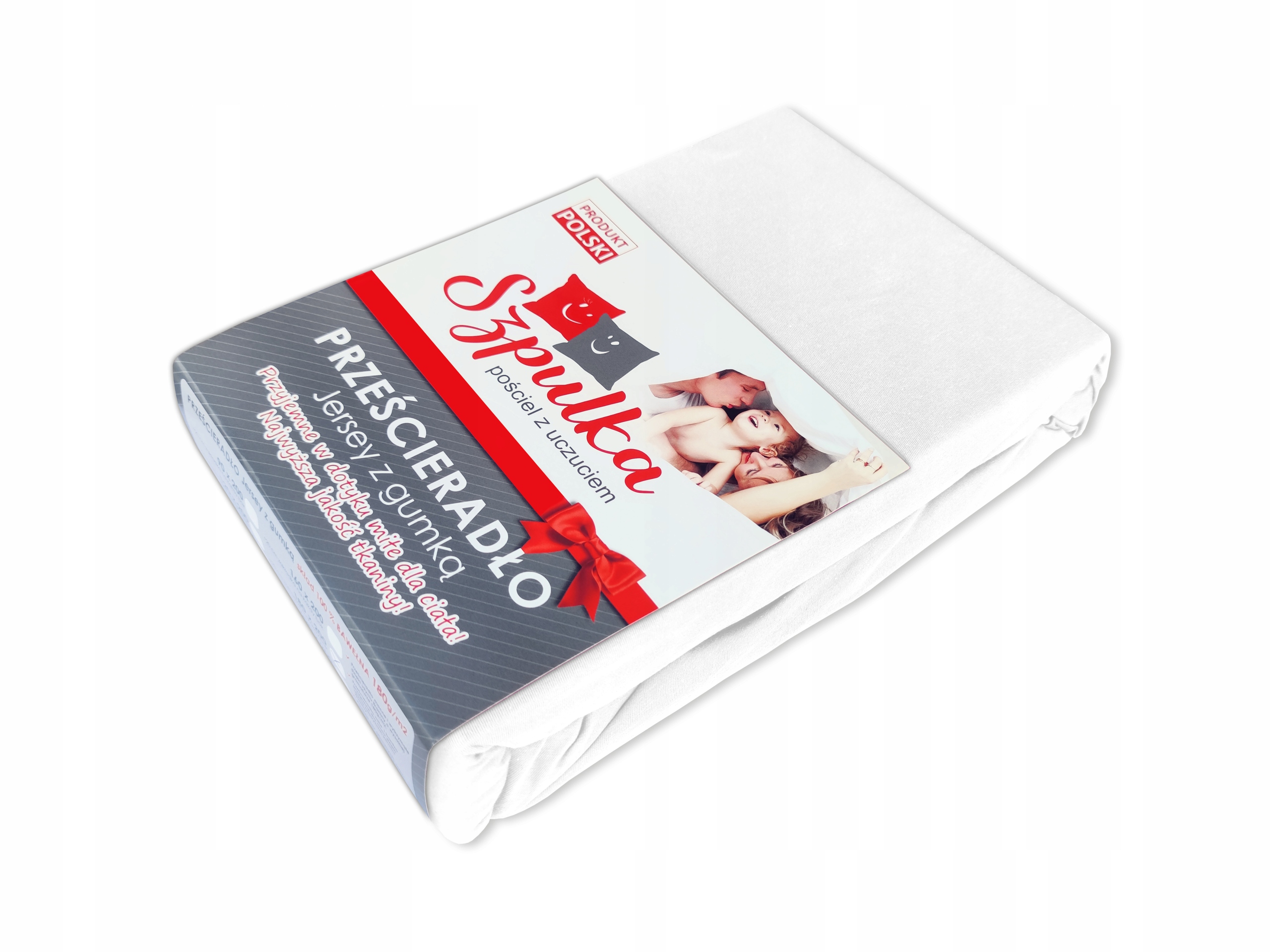 

Prześcieradło z gumką Jersey 200x220 białe