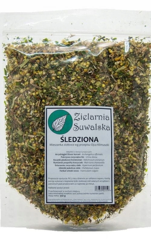 

Zioła Śledziona mieszanka ziołowa