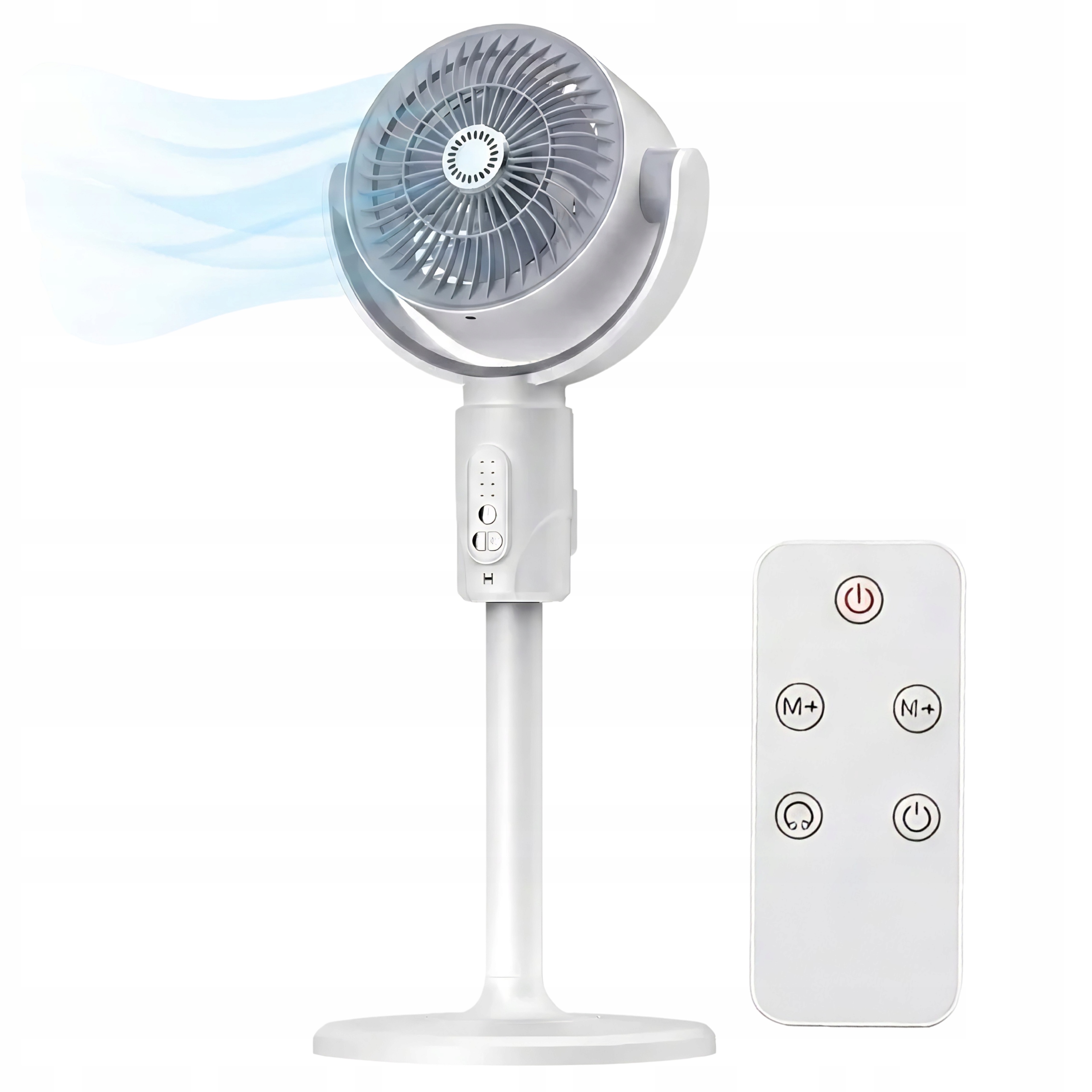 Stolní Ventilátor Akumulátorový Bezdrátový Skládací na Usb s dálkovým ovládáním