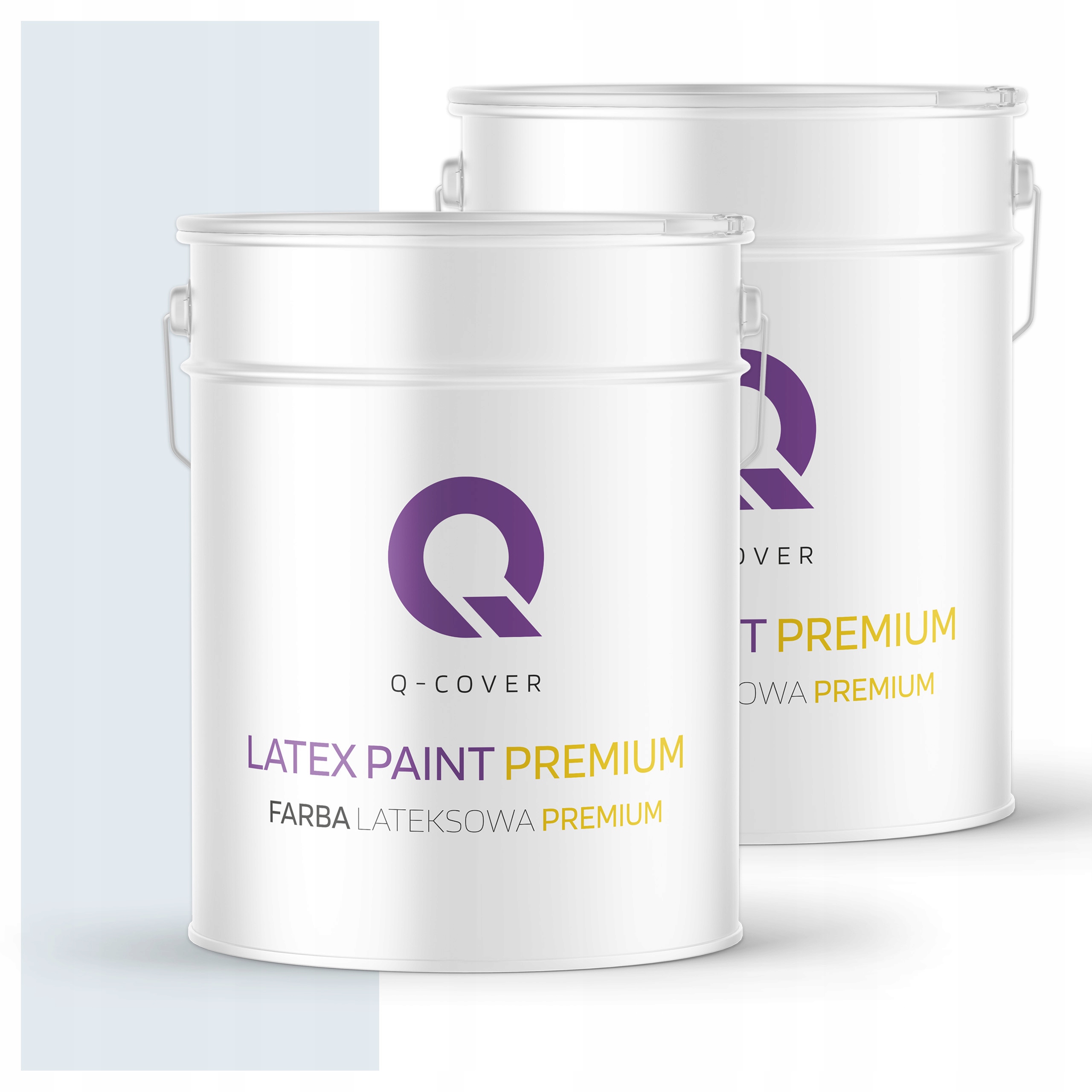 Umývateľná farba na steny stropov 10L Hlboká matná Biela v modrej farbe