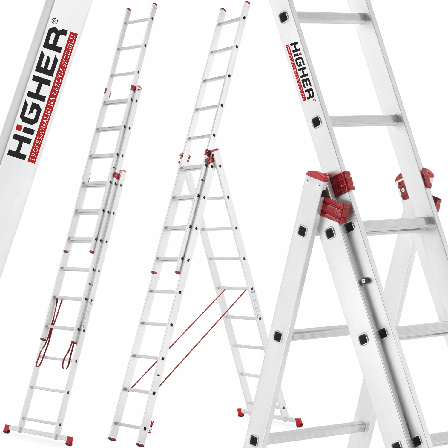 Žebřík 3x9 univerzální Mocna Pro 150 kg