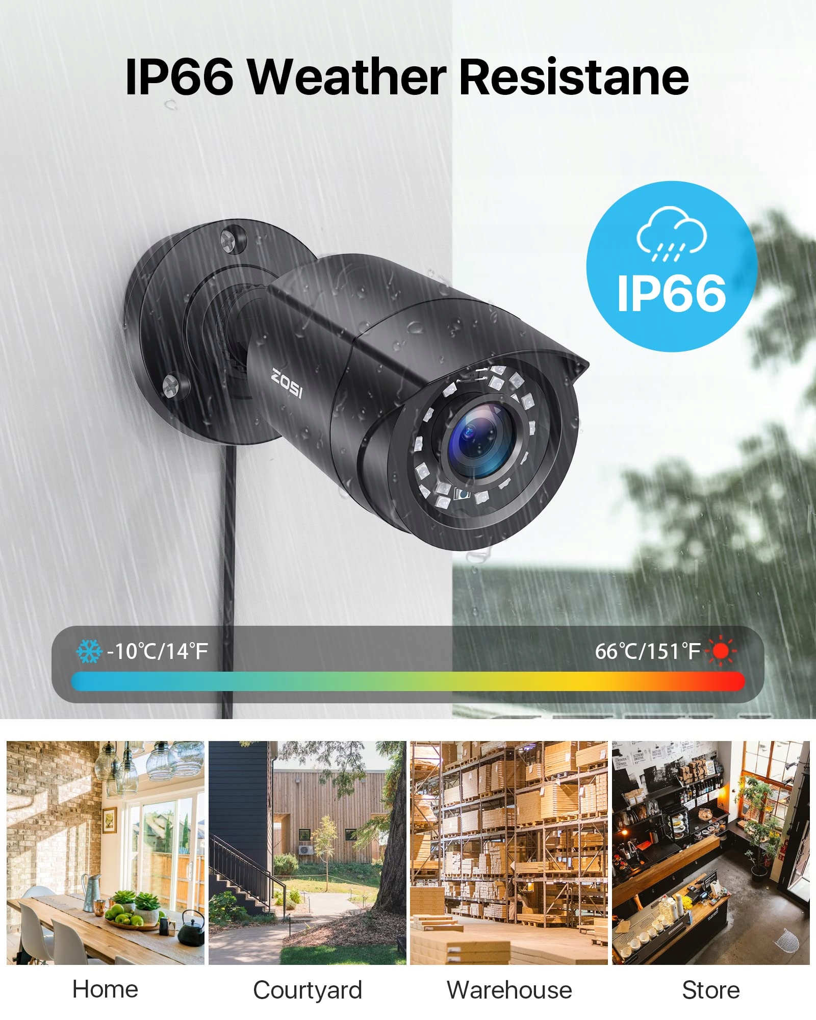 ZOSI 8CH 1080P System Kamer Monitoringu Bez Dysku Twardego 8X 2MP CCTV — miniatura 3