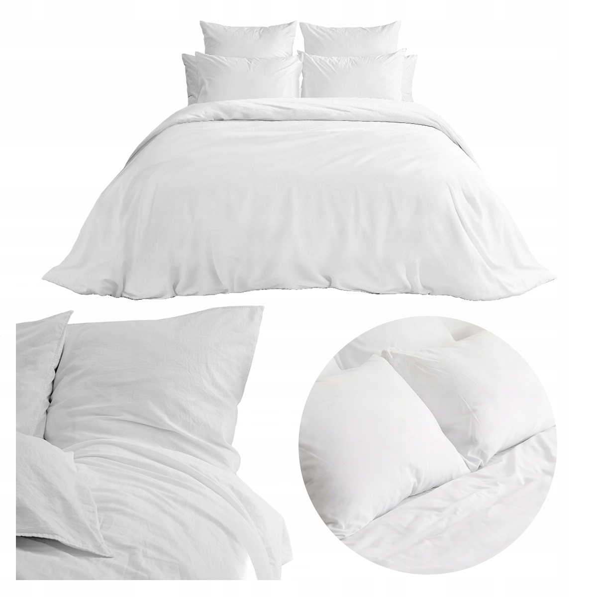 Pościel Hotelowa 200x220 cm 2x70/80 Bawełna 140 gr Wytrzymała