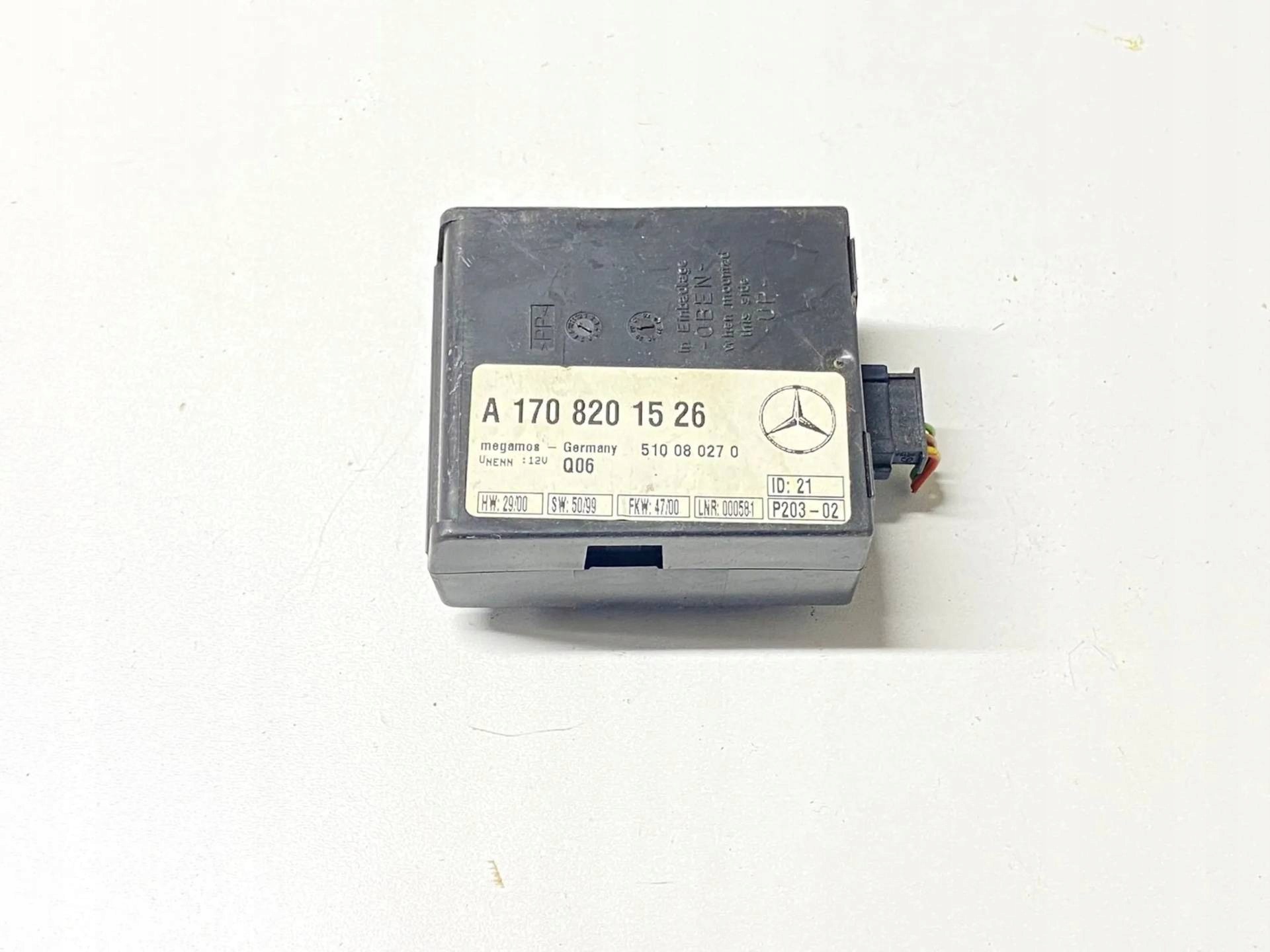 modulo alarmu Mercedes-Benz SLK R170 facelift R170 2000 A1708201526