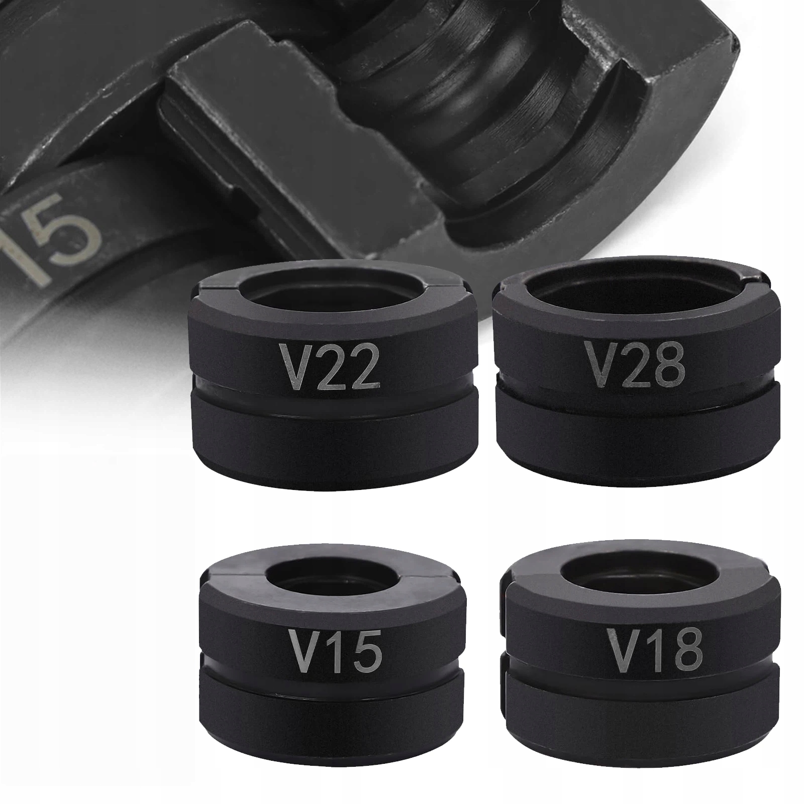 4X Matrice Kamenů Pro Krimpovač Trubek Do V15 V18 V22 V28