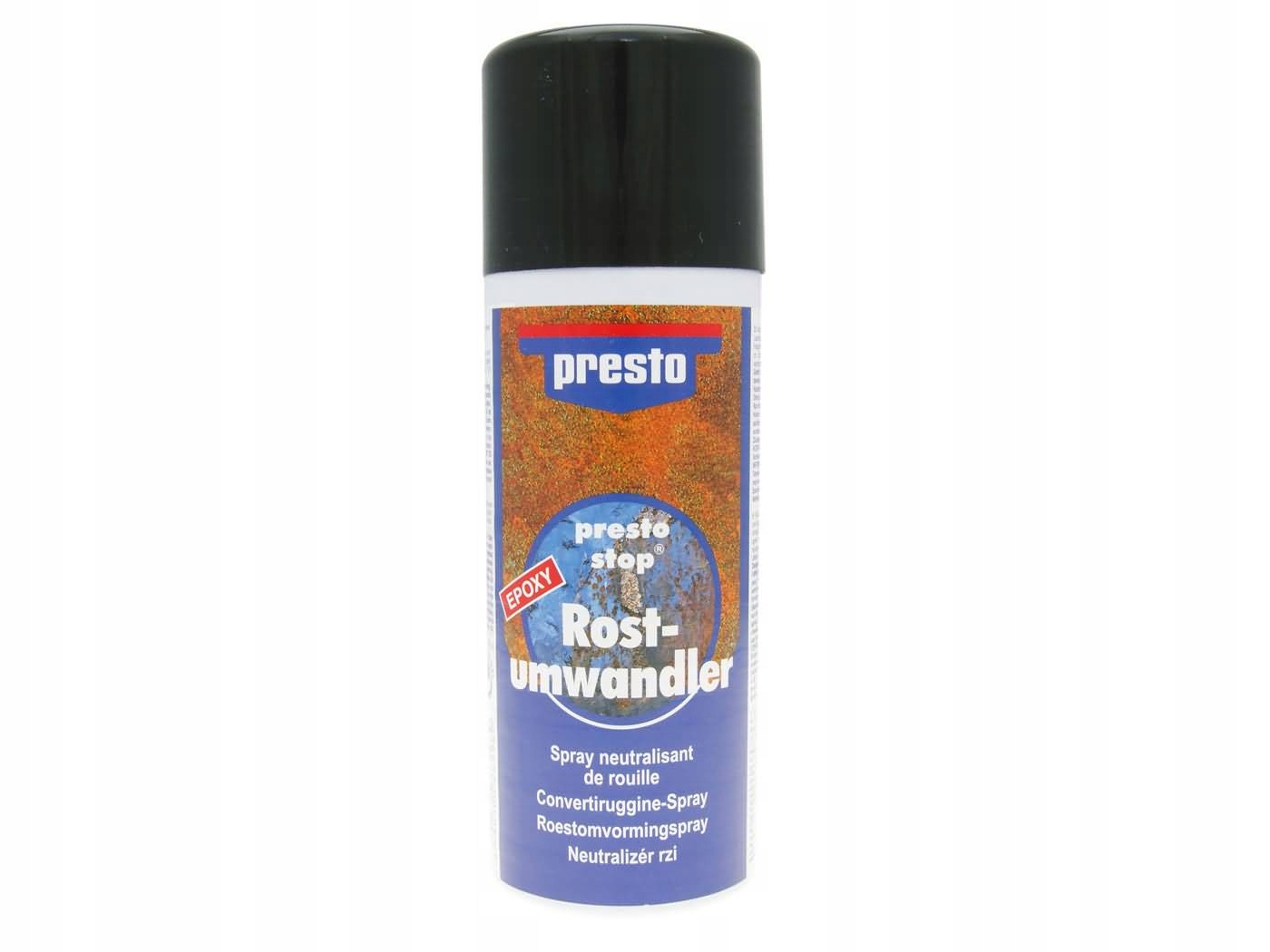 Presto Rust Stop preparat antykorozyjny do zatrzymywania rdzy spray 400ml