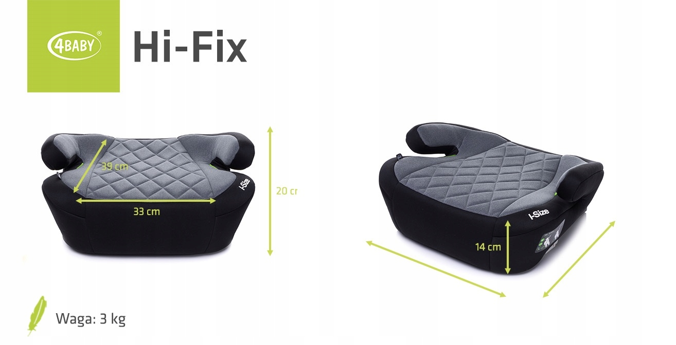 FOTELIK SAMOCHODOWY PODSTAWKA ISOFIX 4BABY HI-FIX Stan opakowania oryginalne