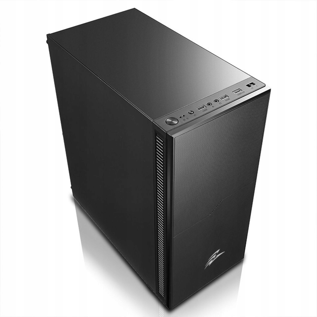 Evolveo Silens S1/Midi Tower/Transpar./Čierna