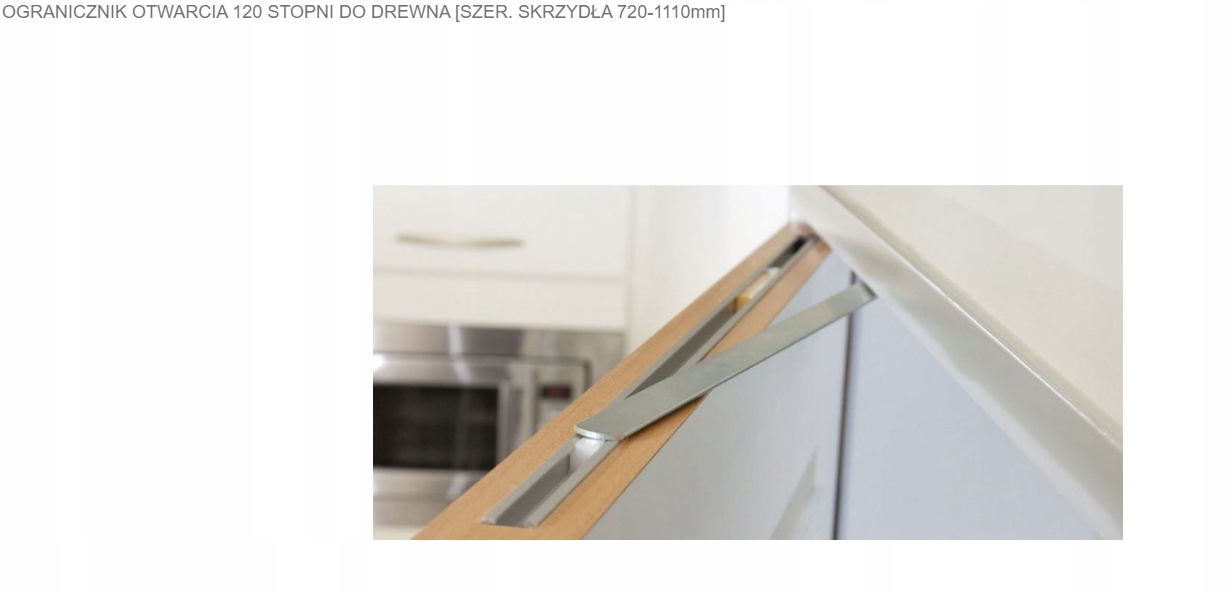 Obmedzovač Otvorenia 120 Stupňov Do 65 Kg Šírka Krídla 720-1110 mm
