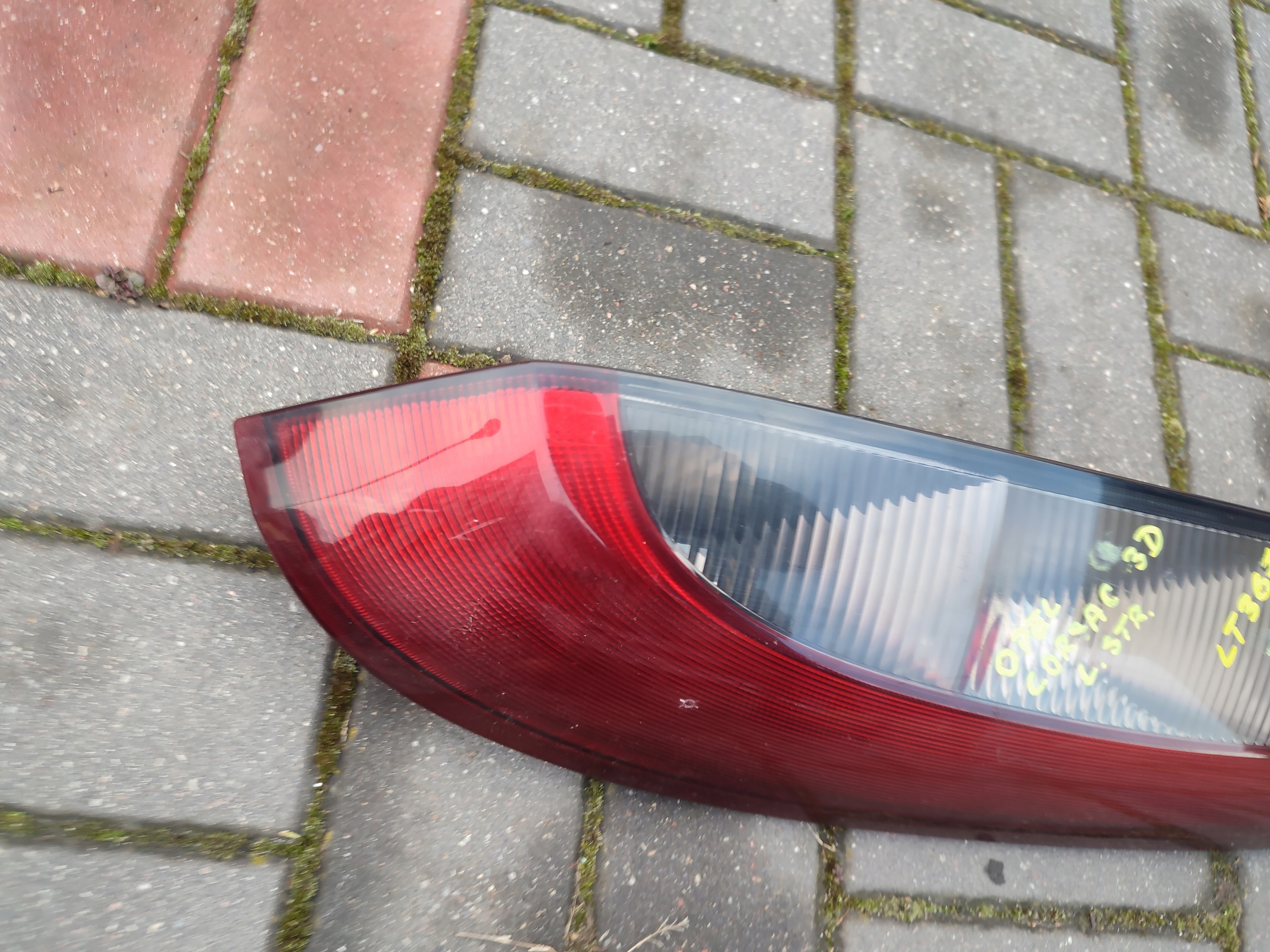 light left rear part left rear opel corsa c 3d