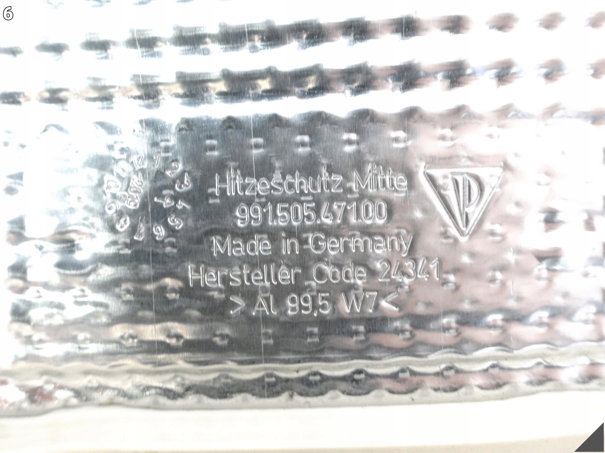 PORSCHE 911 991 BOXSTER 981 Blende Abdeckung TERMICZNA Unterfahrschutz heck