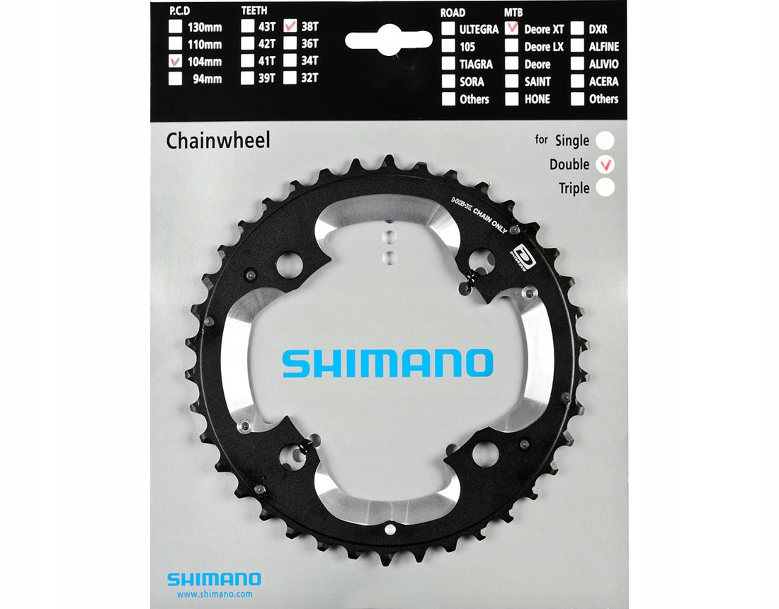 シマノ　FC-M785 Tarcza korby Shimano Deore XT FC-M785 38T - cena i opinie w