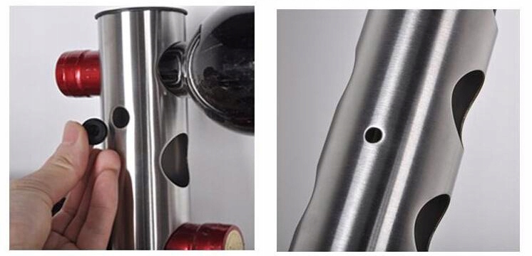 WIESZAK STOJAK INOX STAL PÓŁKA REGAŁ BUTELKĘ 8 BUTELK WINO Szerokość produktu 5 cm