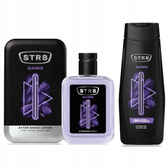 STR8 GAME ZESTAW 2cz WODA ASL 100ml + ŻEL 400ml