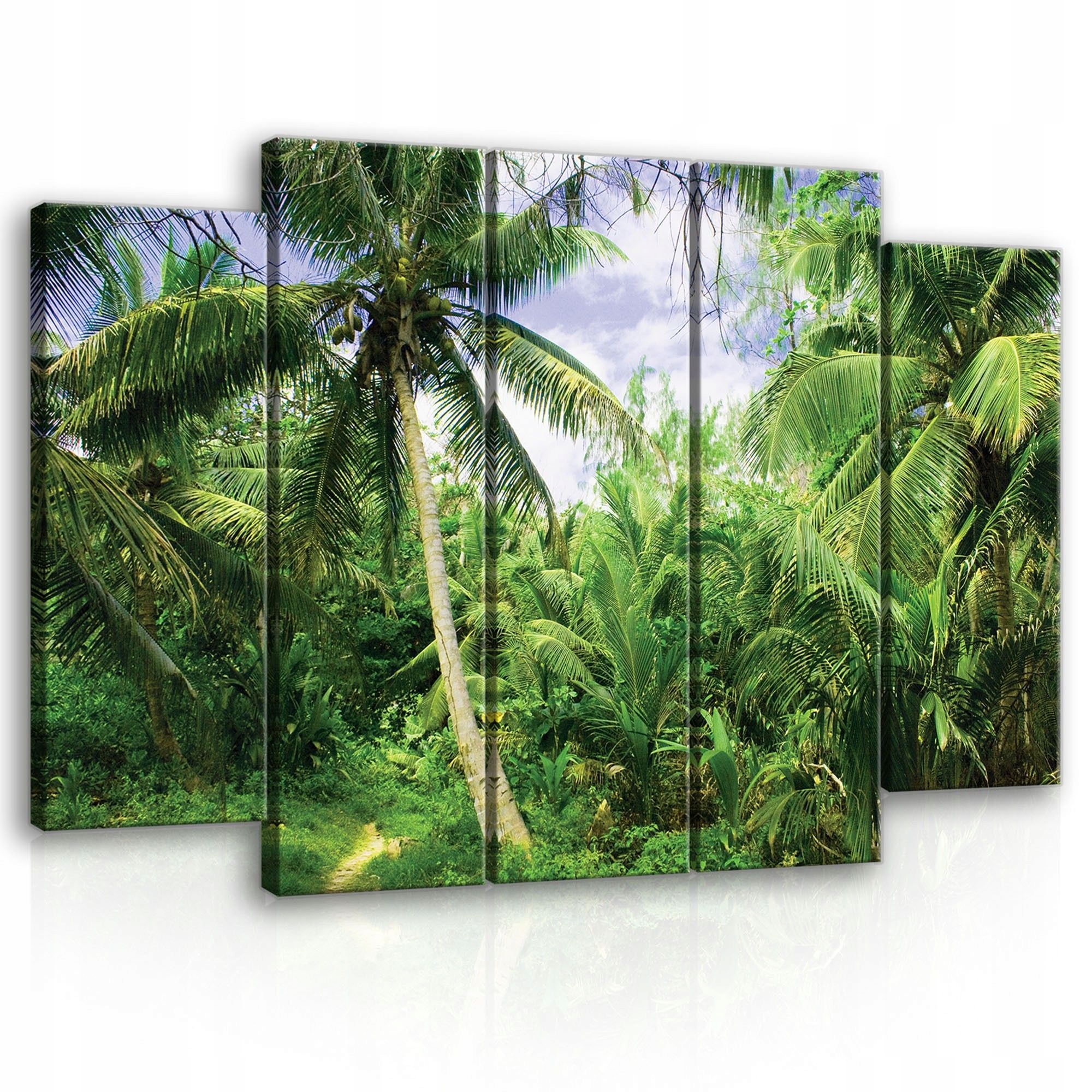 Obraz 150x100 Tropické palmy zelená príroda les exotika raj odpočinok