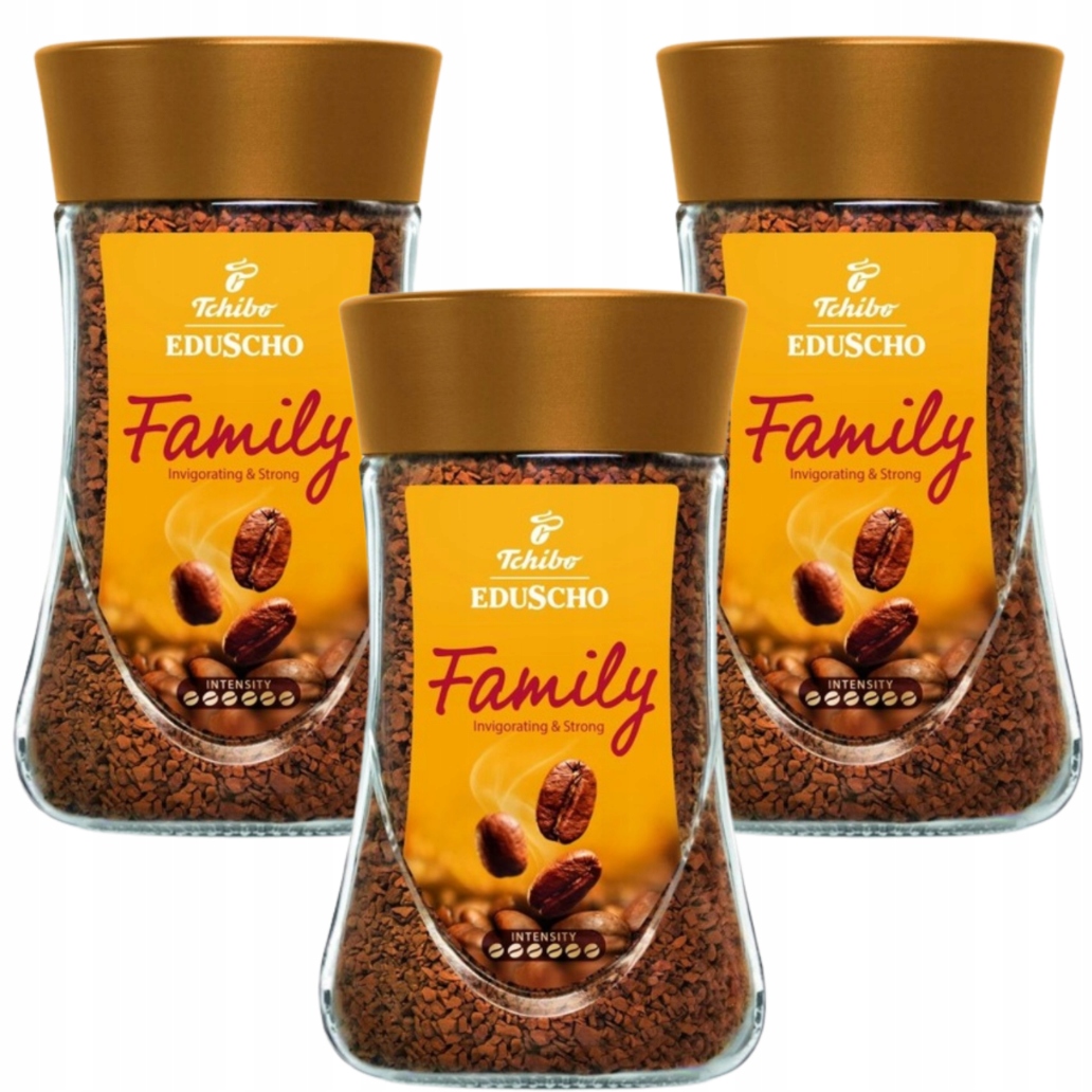 Levně Tchibo Eduscho Family 200g Káva Rozpustná x3 Robusta