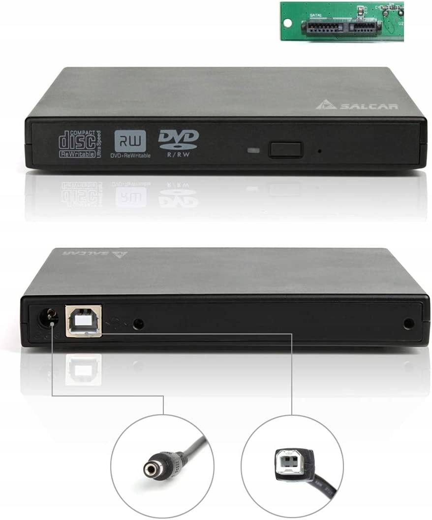 Obudowa na napęd CD/DVD SALCAR 12,7 mm Kod producenta 0