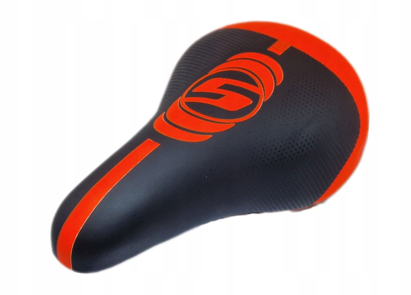 Siodło siodełko rowerowe dla dziecka Selle Kids czarno pomarańczowe