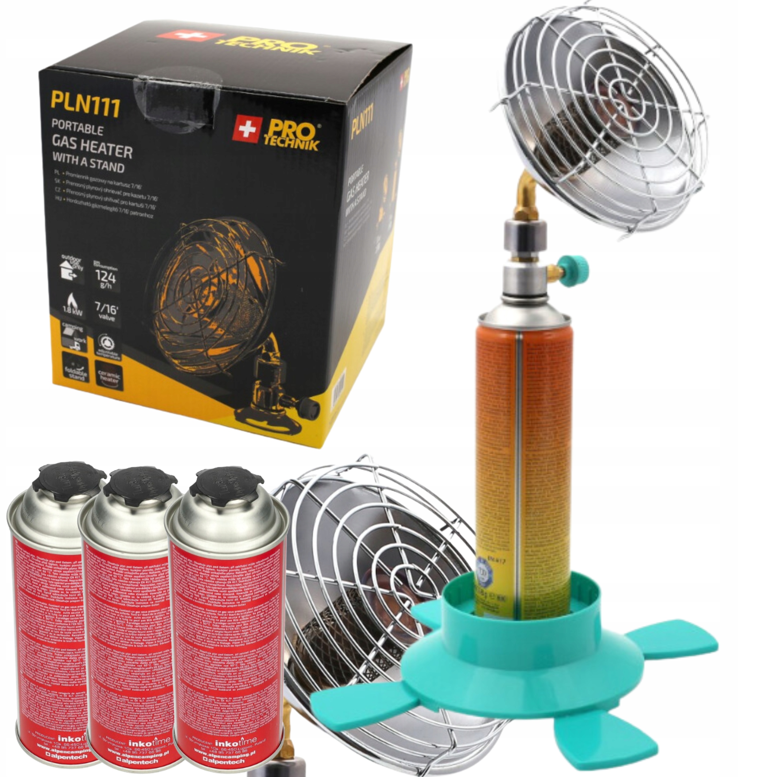 Plynový Turistický Ohřívač Topení Slunce Na Plyn 7/16 3 Plyny