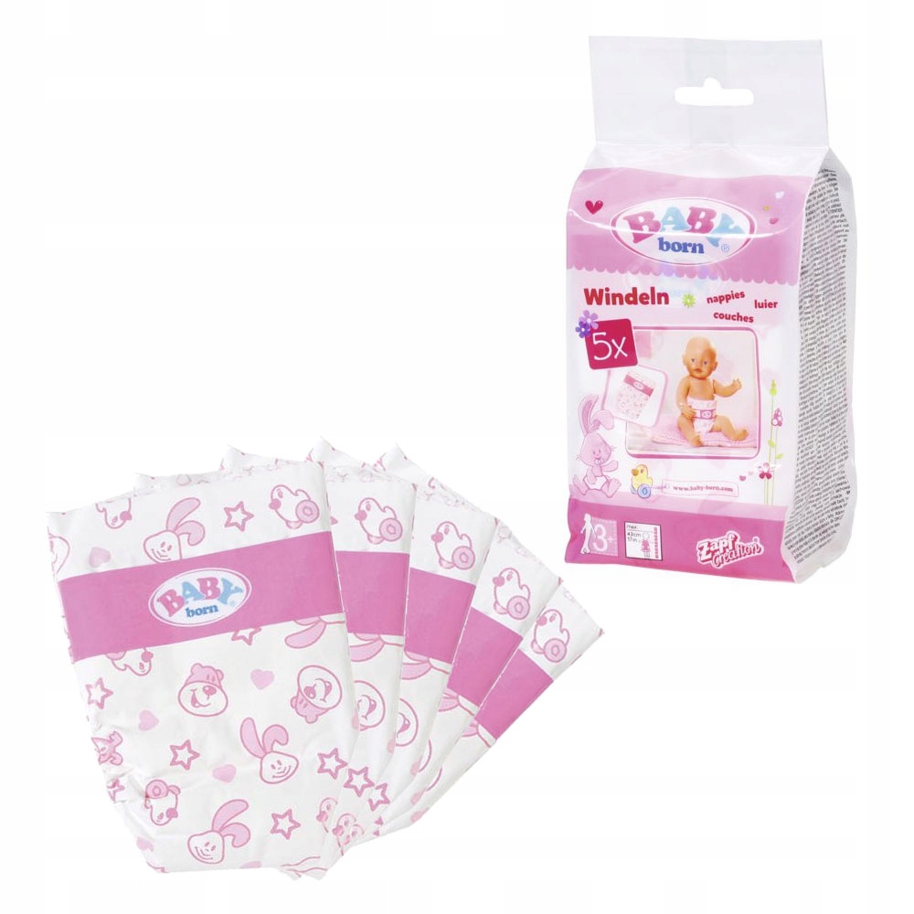 

Baby born Pieluszki dla lalki 5 szt. 826508