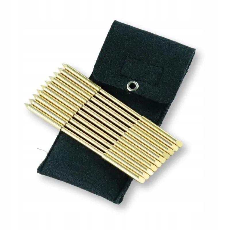 Piny Standard fi 4mm Mosiężne Do Pinoterapii 10 sztuk z etui