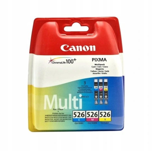 Tusz Oryginał Canon CLI-526 C/m/y Czarny CLI-526BK
