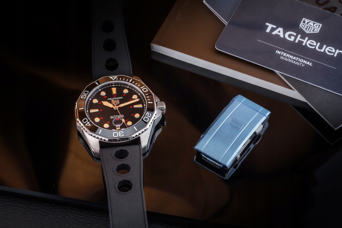 TAG HEUER AQUARACER TRIBUTE TO HEUER 43MM NOWY/KPL Wodoszczelność 300m = WR300