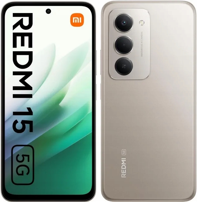 Chytrý telefón Xiaomi Redmi 15 5G, 4GB/128GB, Titan Gray