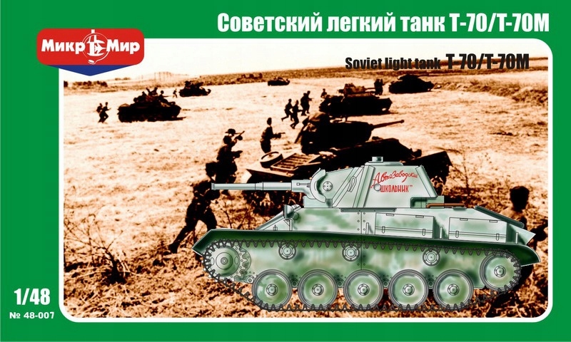 T-70/T-70M Mikromir MM48-007 měřítko 1/48