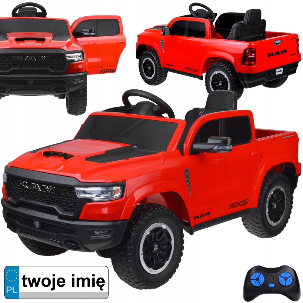 Auto na akumulator elektryczne Ram pickup dla dziecka 4x4 pilot PA0322