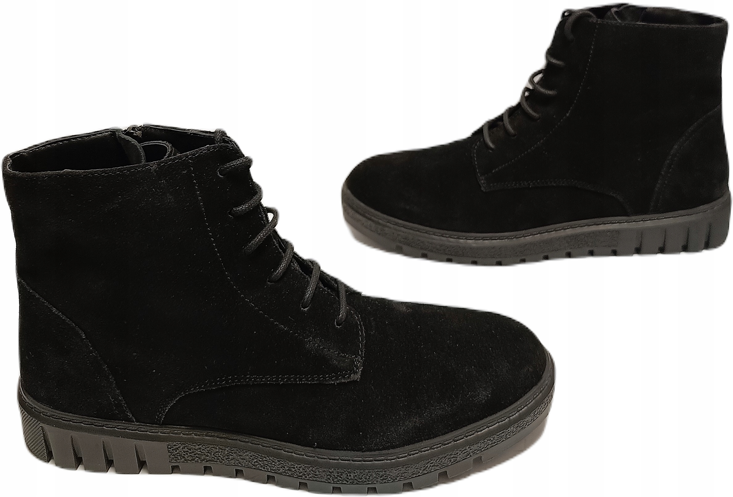 Obuv platforma semišová Lederfaktur 27496 Černá r38