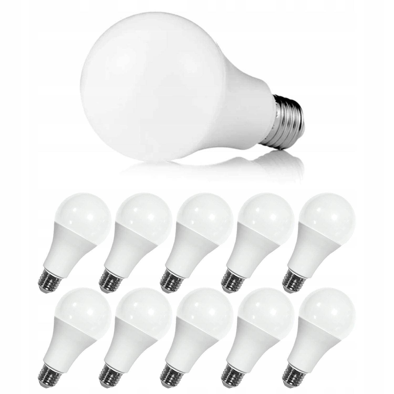 

10X Żarówka 10W=80W Smd Led Kula Barwa Ciepła E27